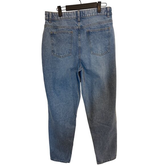 2/$30 NWT Size 6  PrettyLittleThing Medium Blue High-Waisted Mom Jeans - Picture 9 of 14